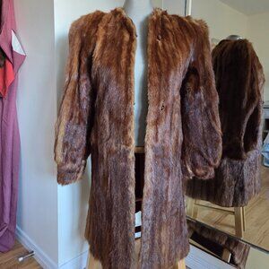 Vintage Reddish Mink fur coat small